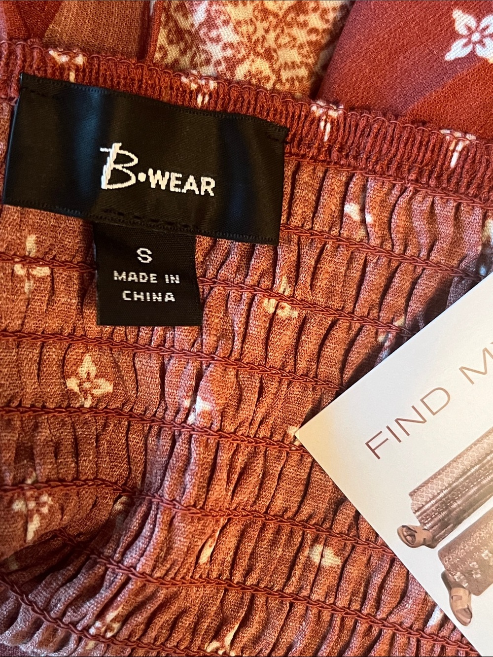 Bwear Rust Bandana-Print Handkerchief Cami Top - Picture 7 of 8